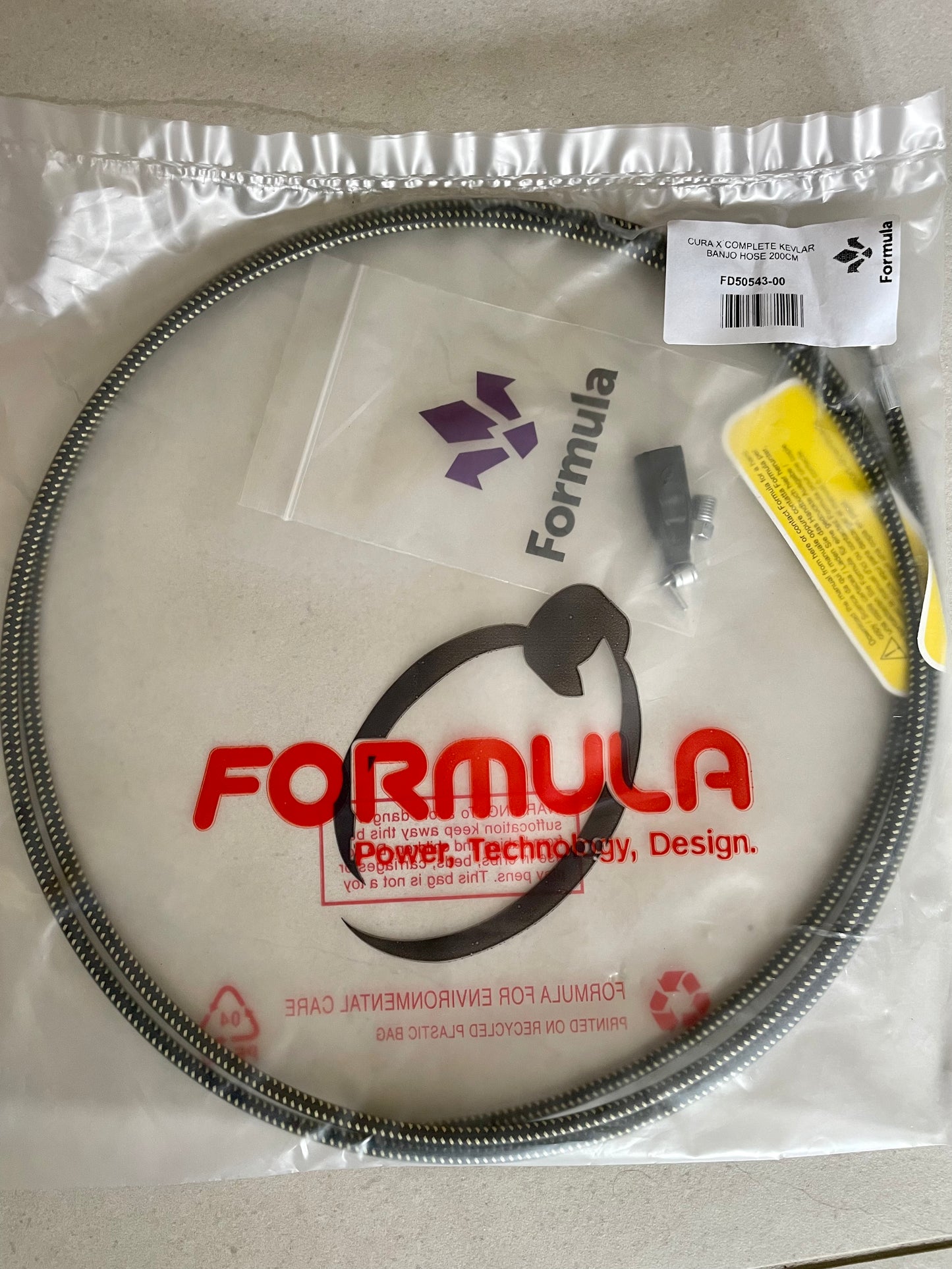 Cura X Kevlar Banjo Brake Hose - 200 cm FD50543-00