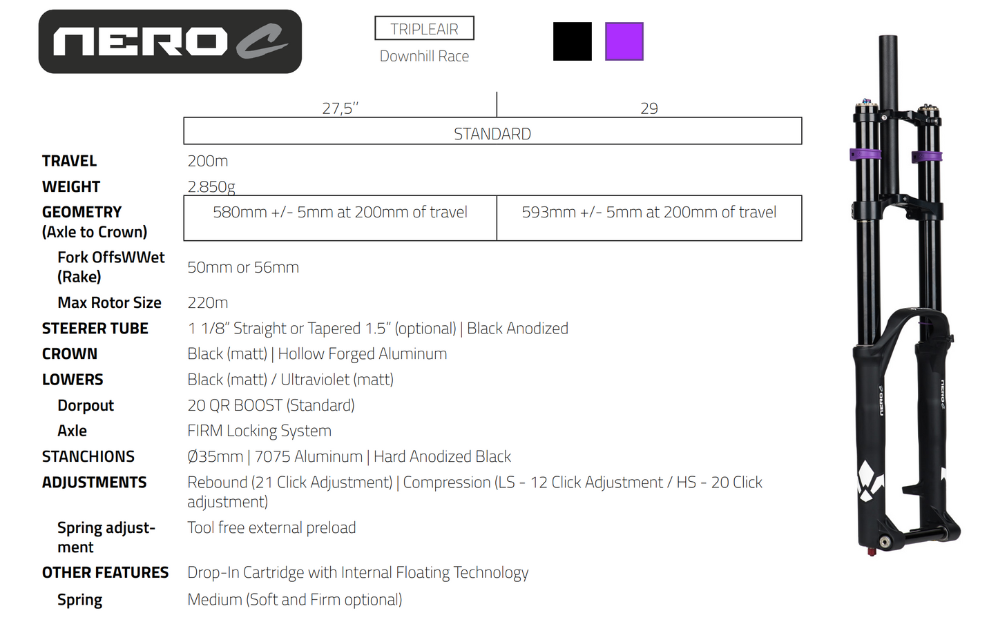 NERO C Fork