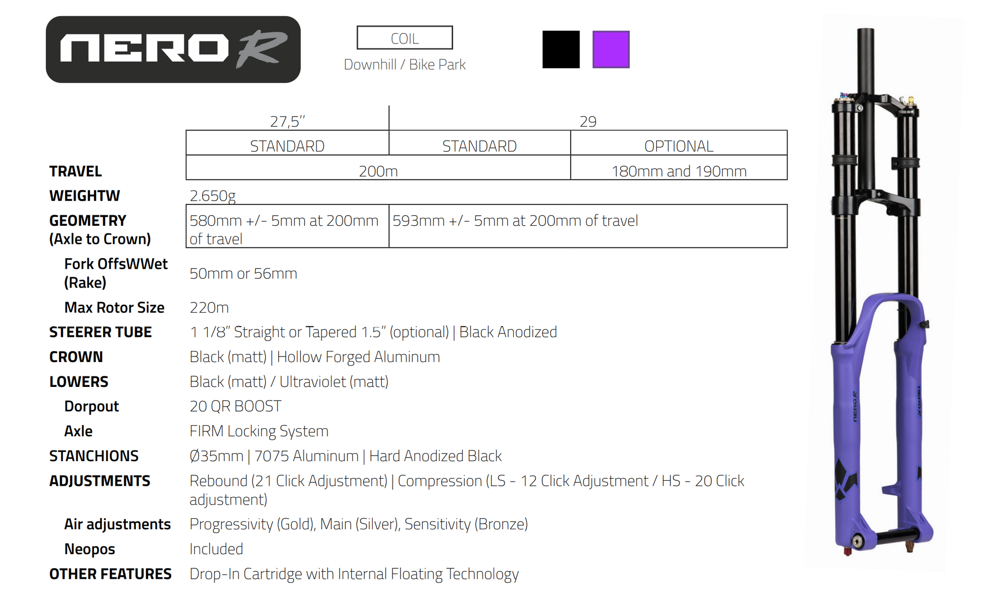 Downhill forks top for sale