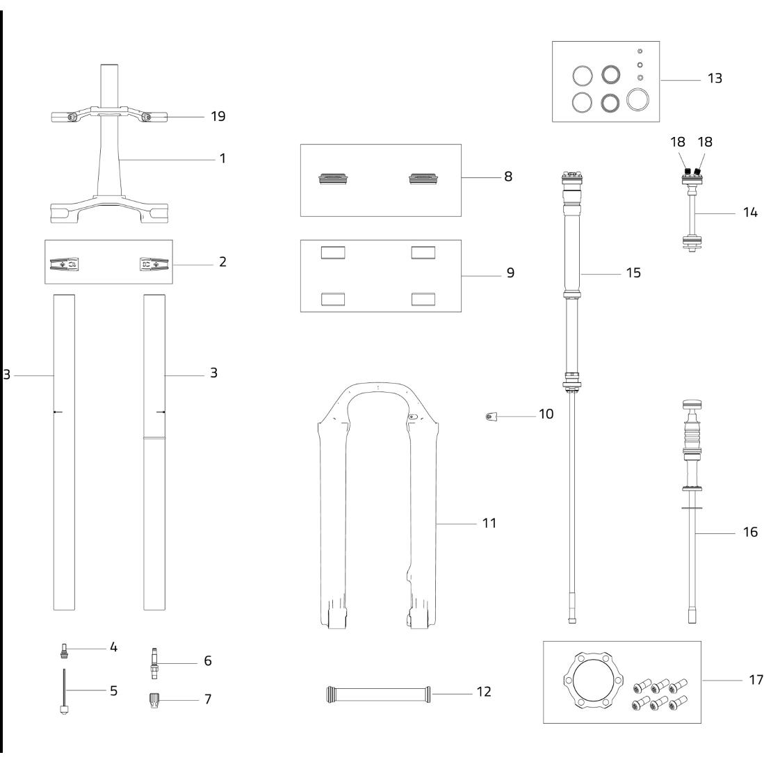Bumper Kit Nero Fork (Black Version) SB40166-00