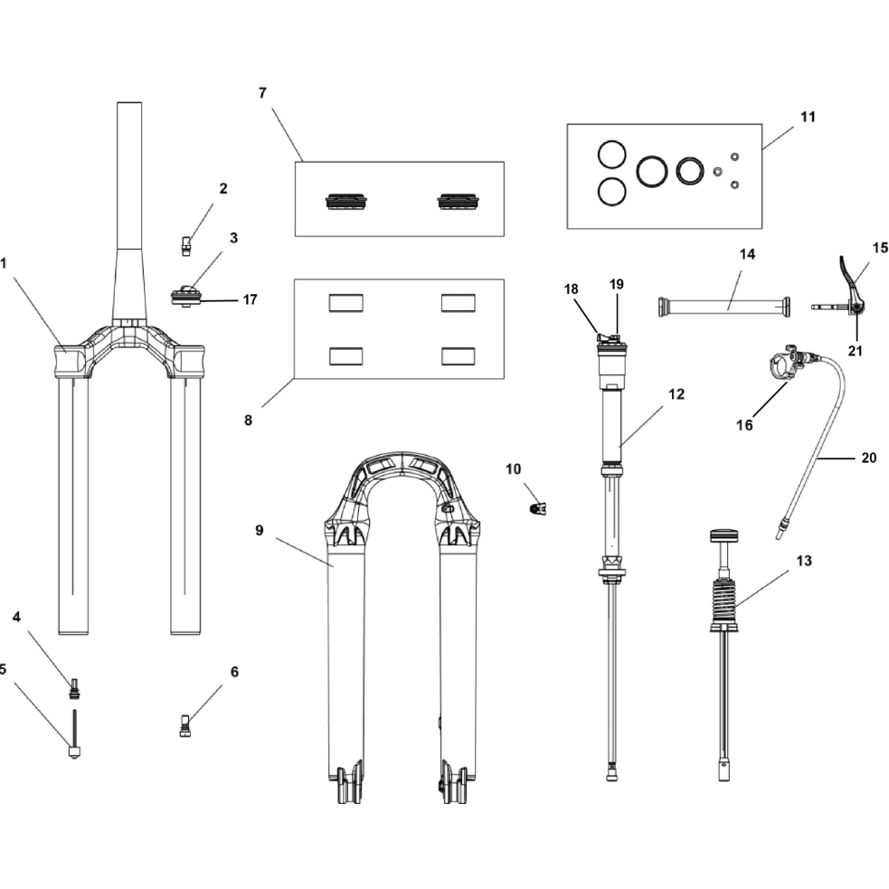 OVERHAUL O-RING KIT SELVA S Fork SB40035-00